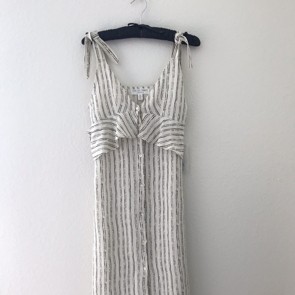 Love Like Summer x Billabong striped midi dress